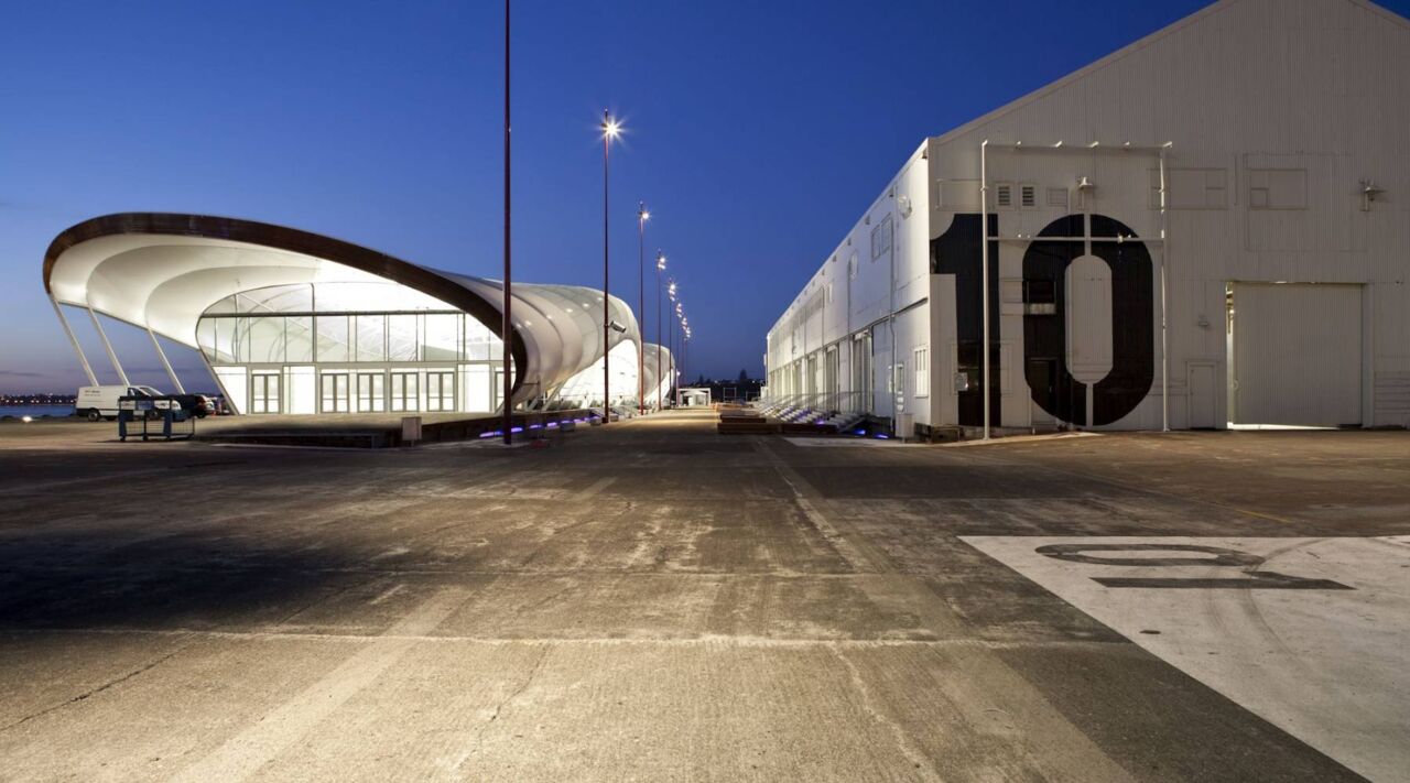 Shed 10 and The Cloud at night Shed 10 and The Cloud at night